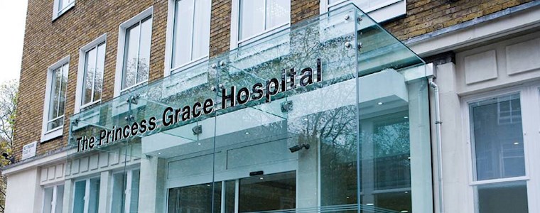 The Princess Grace Hospital entrance