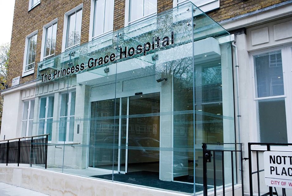 The Princess Grace Hospital entrance